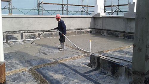 Foamed Concrete Roofing System